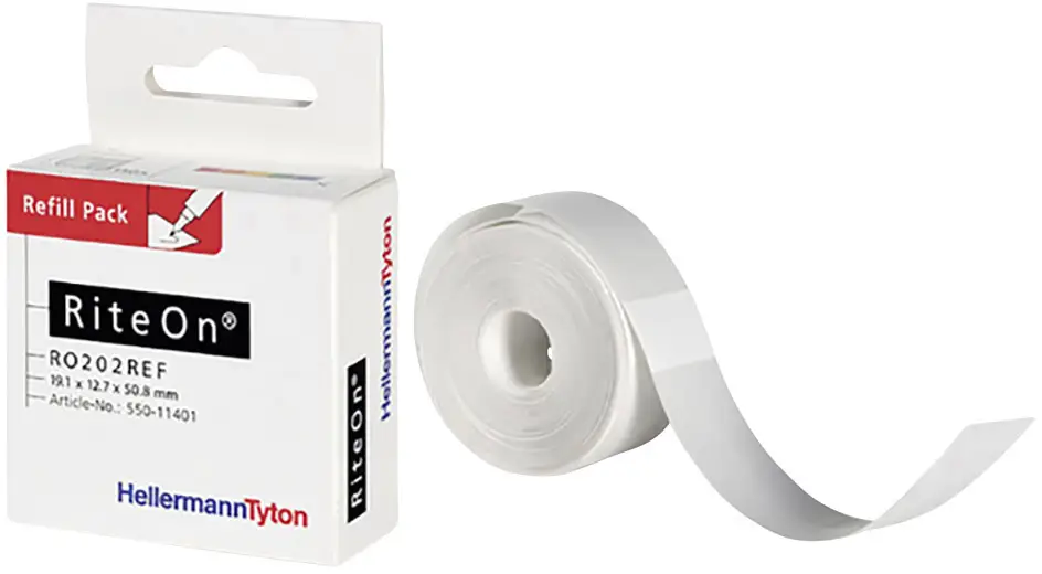 HellermannTyton RO203REF-1401-GN-1401-CL/GN 550-40102 сменная упаковка, 100 шт.