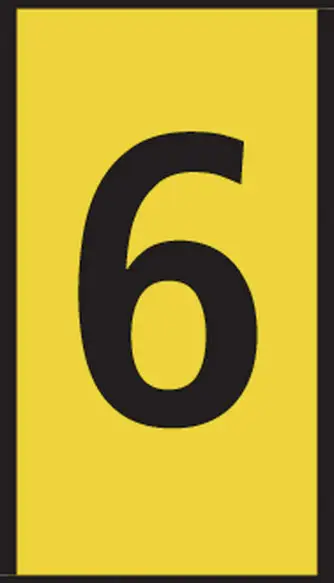 Маркер для кабелів HellermannTyton WIC0-6-PA66-YE 561-00664, 200 шт.