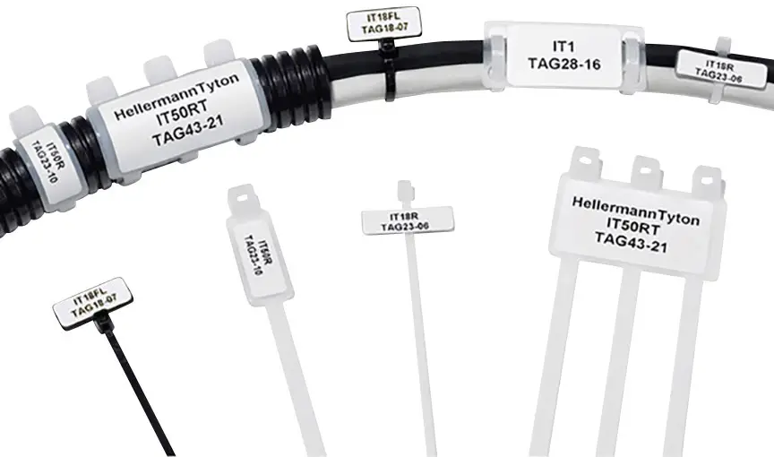 HellermannTyton TAG18-07TD1-892-WH-892-WH 596-12253 этикетка с лазерной печатью, 5000 шт.