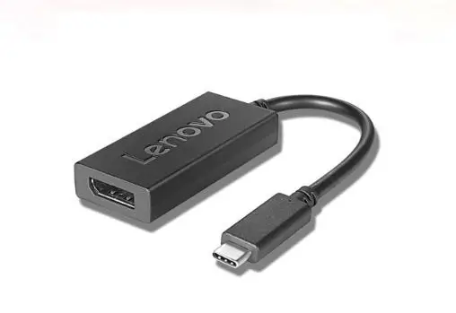 USB-C, адаптер DisplayPort Lenovo Lenovo - USB/DisplayPort-адаптер - 24-контактний USB-C (мужчина) 4X90Q93303, 0 см