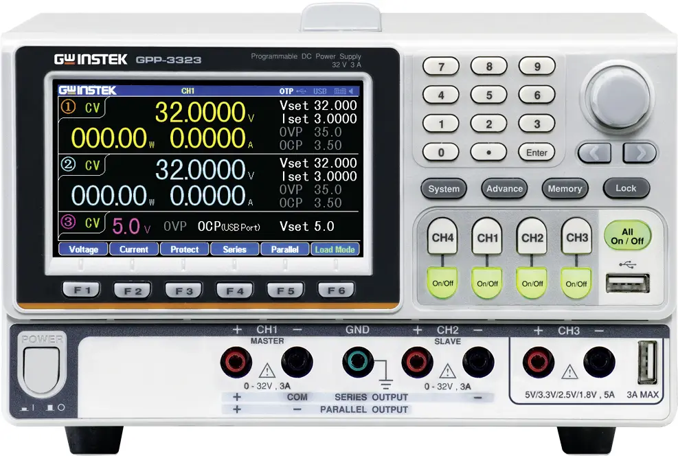 Регульований лабораторний блок живлення GW Instek GPP-3323 0 - 32 0 - 3 A 217 Вт
