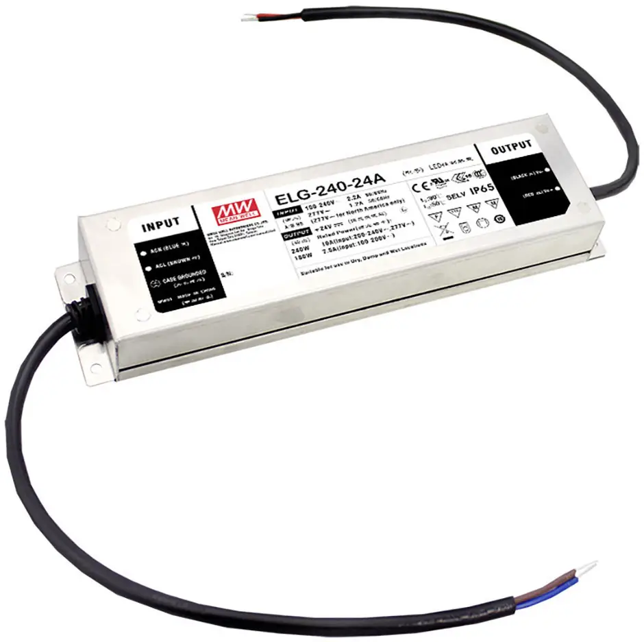 MEAN WELL ELG-240-54AB-3Y Светодиодный драйвер Постоянное напряжение 240,3 Вт 2,23 - 4,45 А 50 - 57 В/DC Функция затемнения 3 в 1,