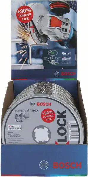 Прямий відрізний диск Bosch Accessories 2608619267 2608619267 125 мм 10 шт.