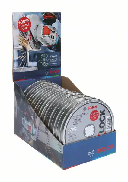 Прямий відрізний диск Bosch Accessories 2608619267 2608619267 125 мм 10 шт.