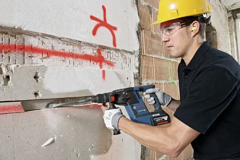 Bosch Professional GBH18V-26 F SDS-Plus-Аккумуляторная ударная дрель 18 В, литий-ионная, без аккумулятора, без зарядного устройств