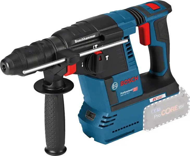 Bosch Professional GBH18V-26 F SDS-Plus-Аккумуляторная ударная дрель 18 В, литий-ионная, без аккумулятора, без зарядного устройств