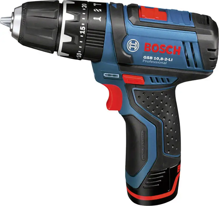Аккумуляторный ударный гайковерт Bosch Professional GSB 12V-15, 2 скорости, в комплекте 2 аккумулятора