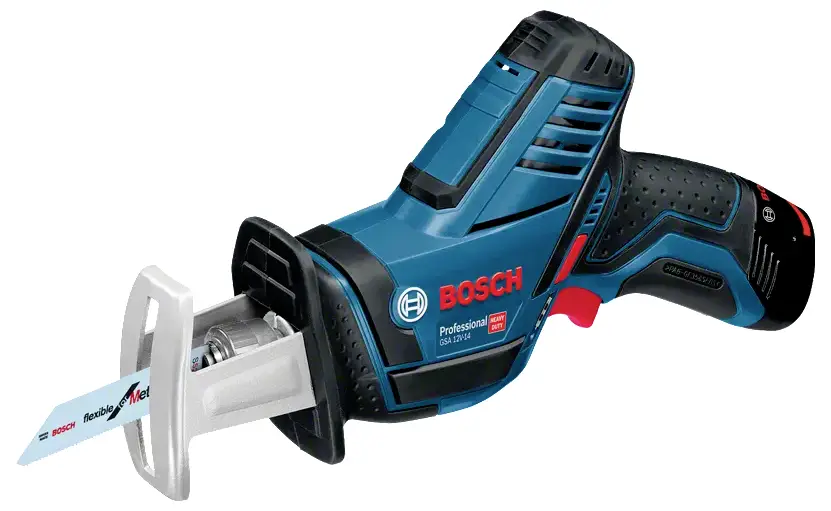 Аккумуляторная сабельная пила Bosch Professional GSA 12V-14 060164L976, включая индикатор уровня заряда 12 В.