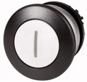 Eaton 216726 M22-DP-W-X1 Грибоподібна кнопка, переднє кільце, металева кнопка, біла 1 шт.