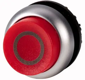Eaton 216804 M22-DRLH-R-X0 Подсвечиваемое кольцо кнопки на передней панели, пластиковое, красная кнопка, 1 шт.