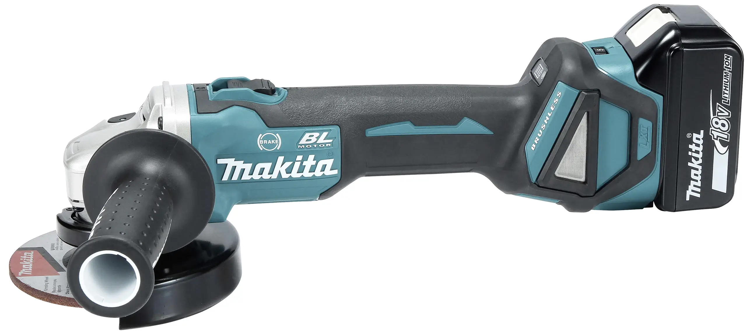 Аккумуляторная угловая шлифовальная машина Makita DGA513Z 125 мм без аккумулятора, без зарядного устройства 18 В