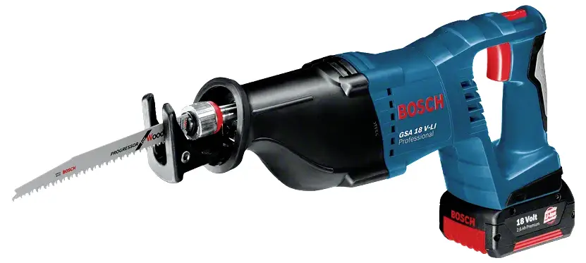 Аккумуляторная сабельная пила Bosch Professional GSA 18 V-LI 060164J007, в комплекте с кейсом, без аккумулятора и зарядного устрой