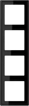 Jung 4 x Рамка для чехла черная LS984SW 1 шт.