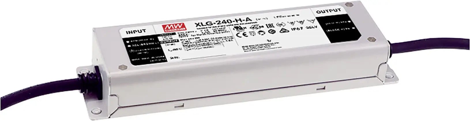 Драйвер для світлодіодів MEAN WELL XLG-240-H-AB постійної потужності 239,6 Вт 2200 - 6660 мА 27 - 56 В/DC, функція дімування 3-в-1