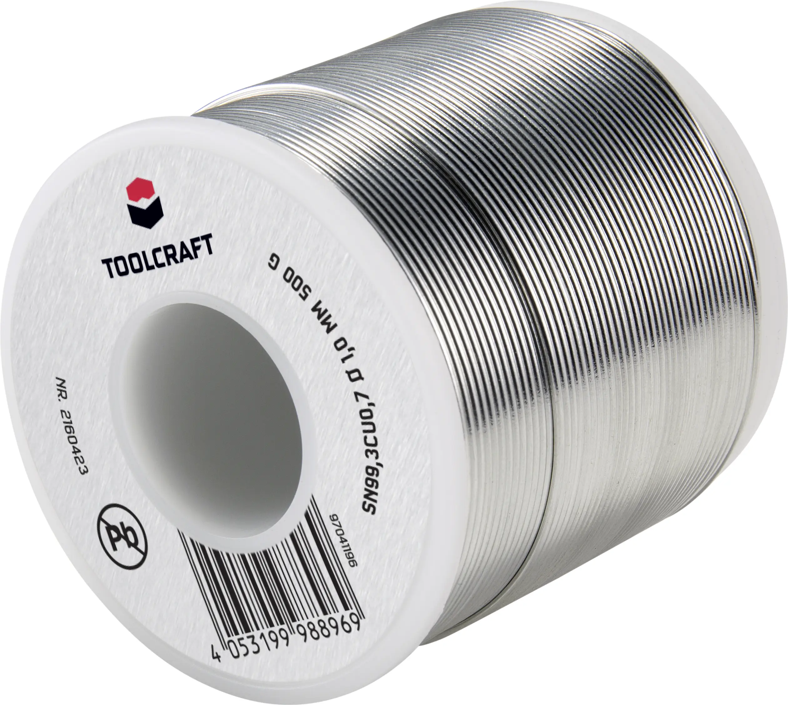 Олово для паяння без свинцю TOOLCRAFT TO-6481269 Sn99.3Cu0.7 500 г