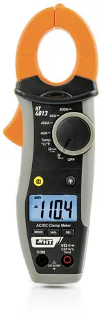 Цифровые клещи HT Instruments HT4013 CAT III, 600 В. Количество отображаемых номеров: 4000.