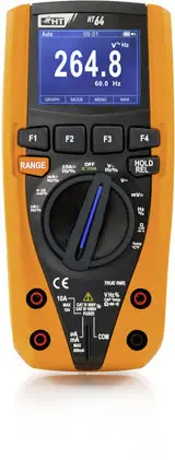 Цифровий мультиметр HT Instruments HT64, реєстратор даних CAT III 1000 В, CAT IV 600 В, кількість відображень: 6000