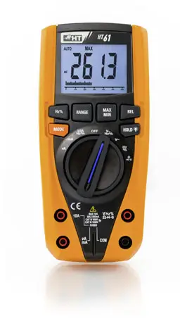 Цифровий мультиметр HT Instruments HT61 з підсвічуванням, перевіркою цілісності електричного кола CAT III 1000 В, CAT IV 600 В, кі