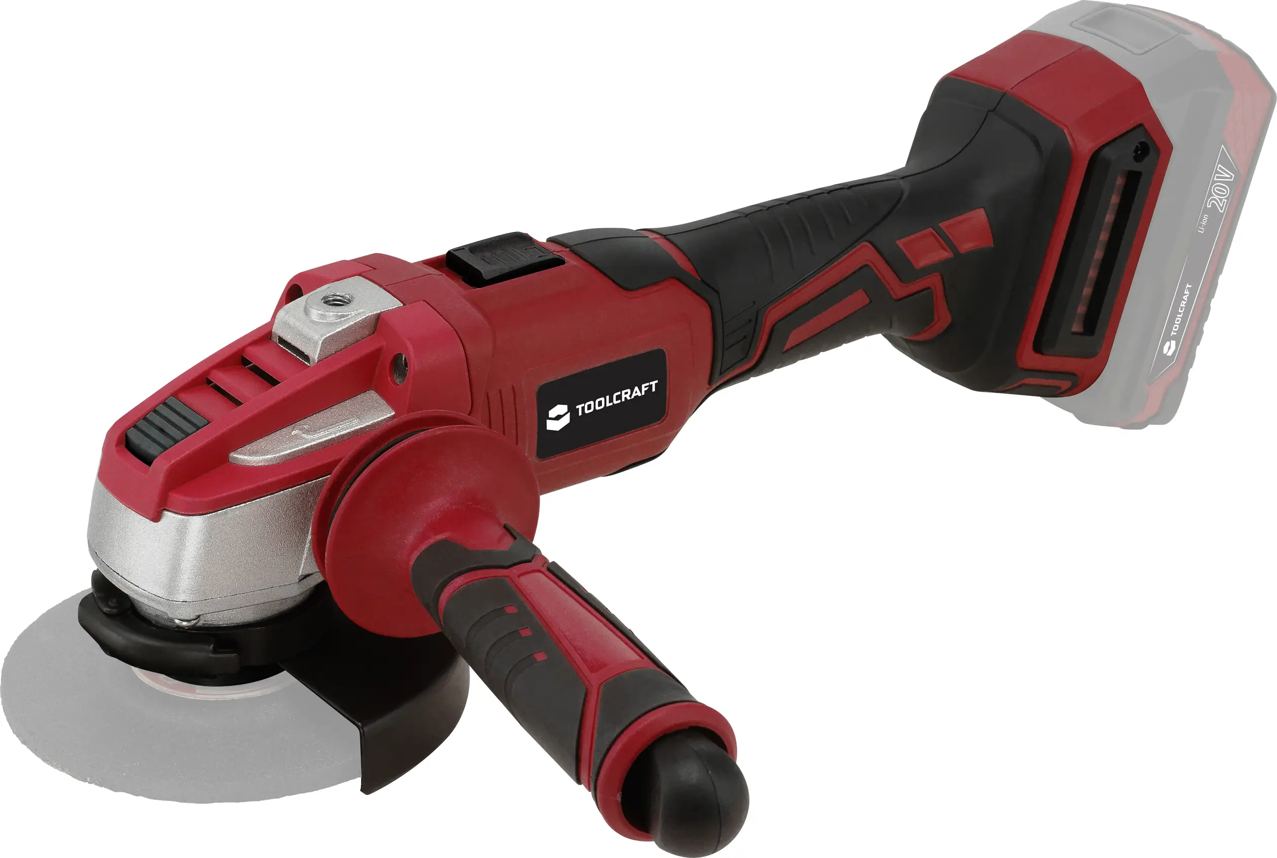 Аккумуляторная угловая шлифовальная машина TOOLCRAFT WSS-100 / TAWB-200, 20 В
