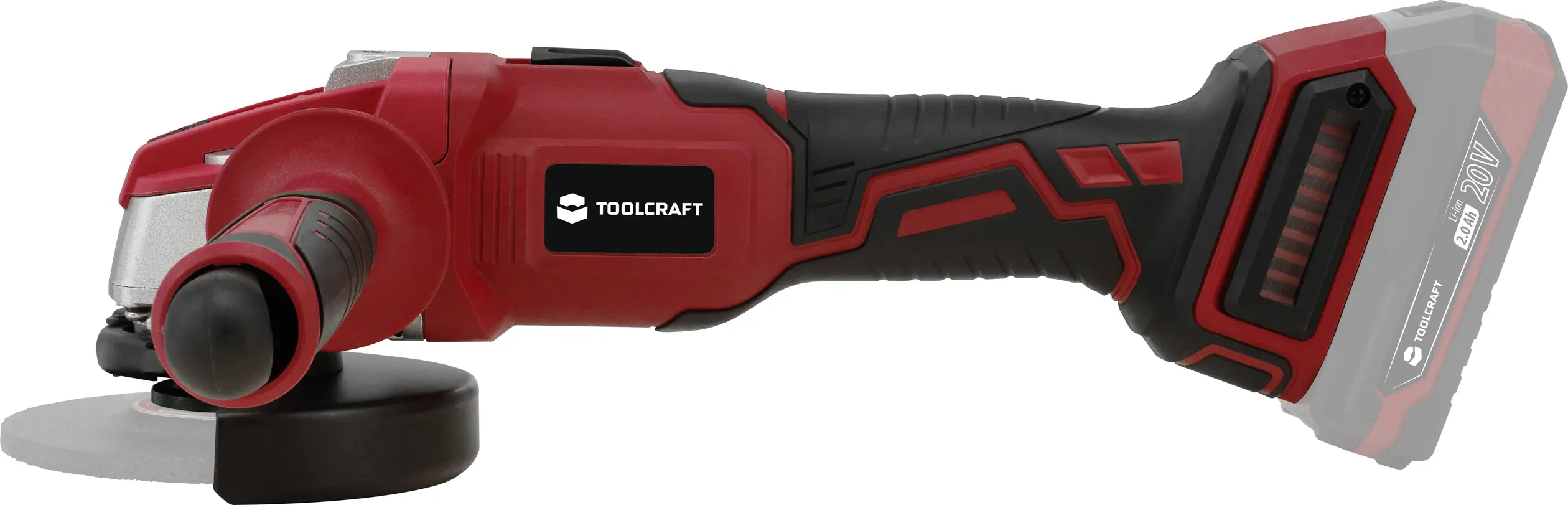Аккумуляторная угловая шлифовальная машина TOOLCRAFT WSS-100 / TAWB-200, 20 В