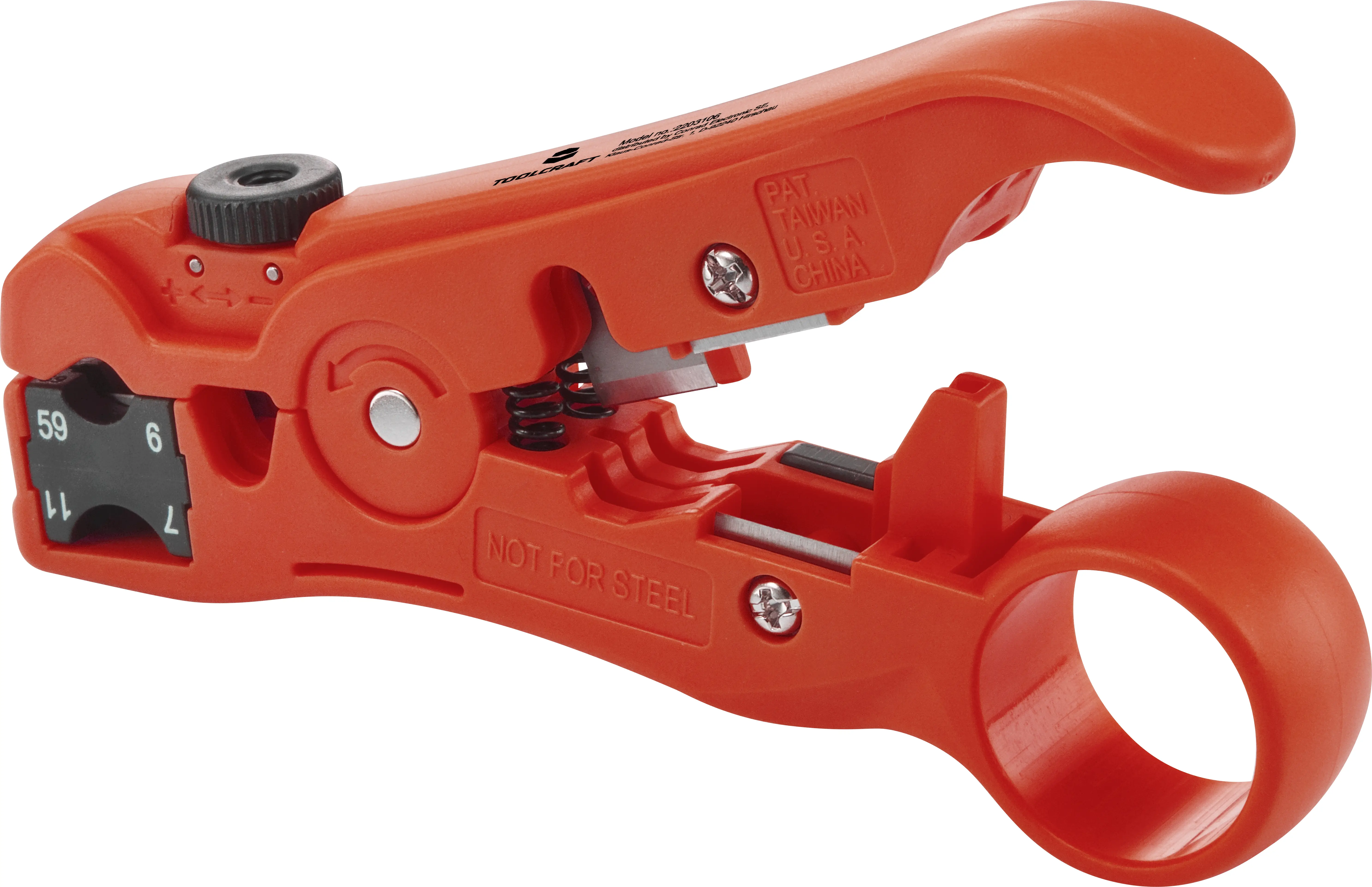 Інструмент для зняття ізоляції дроту TOOLCRAFT HSK-4132 TO-6609318, 58 HRC