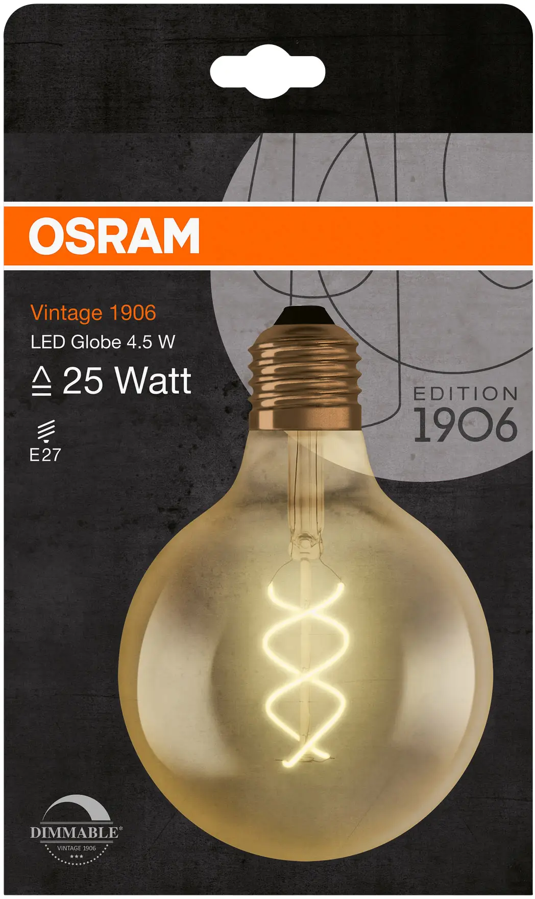 Світлодіодна лампа OSRAM HOMELIGHTING 4058075270008 E-27 4 Вт = 28 Вт 300 лм теплий білий 1 шт.