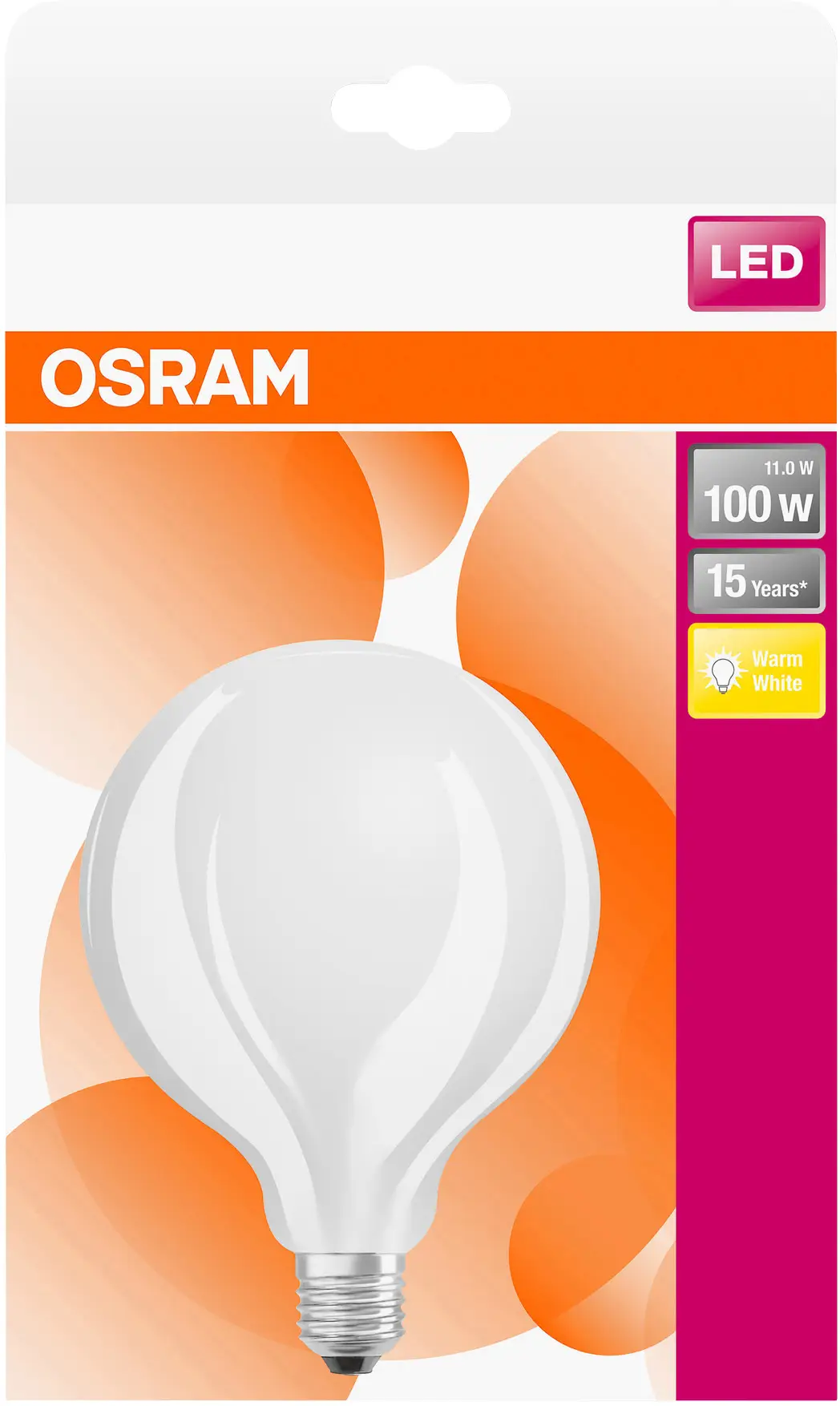 Світлодіодна лампа OSRAM HOMELIGHTING 4058075269880 E-27 11 Вт = 100 Вт 1521 лм теплий білий 1 шт.