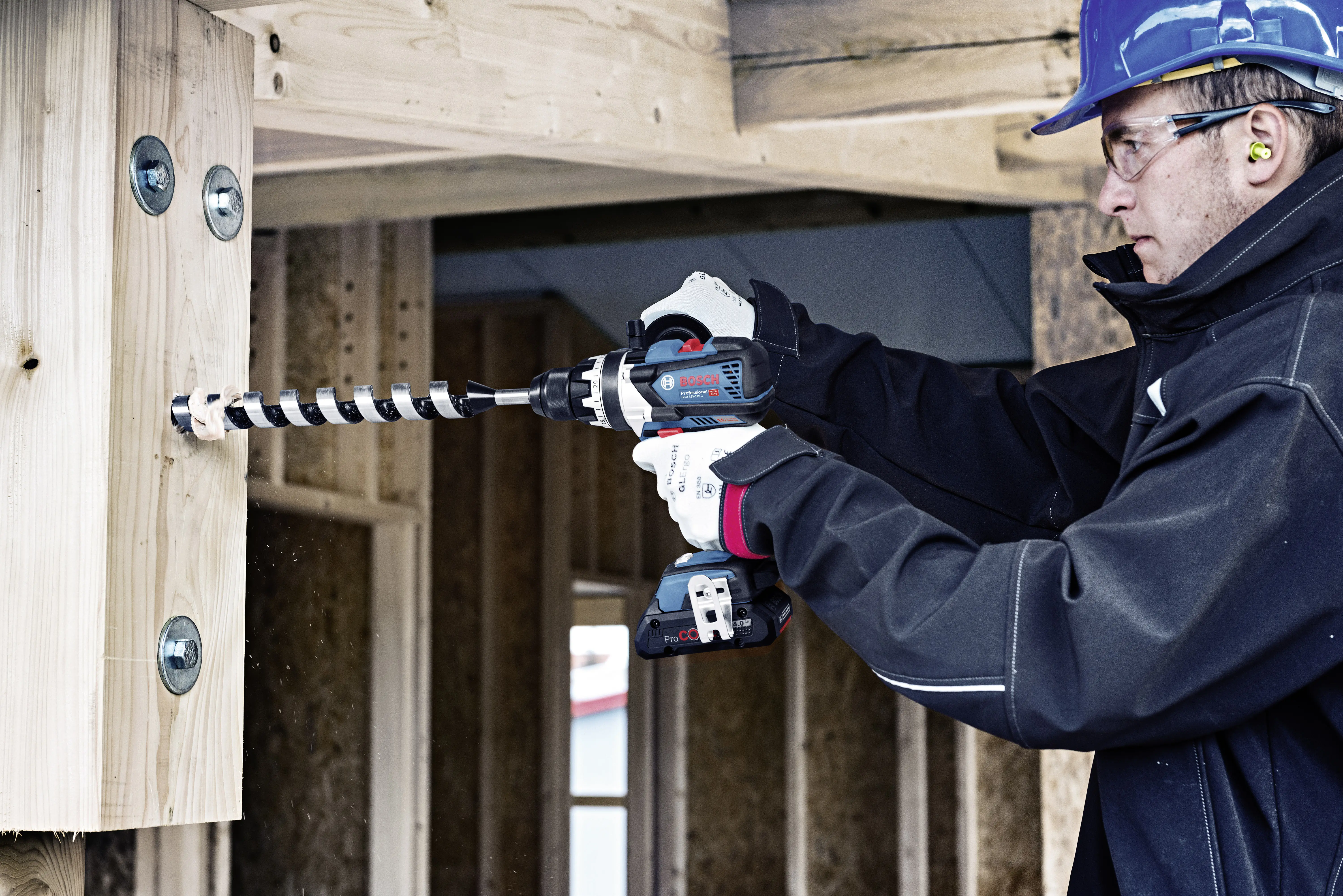 Акумуляторний дриль-шуруповерт Bosch Professional GSR 18V 110 C 06019G010A 18 В 4,0 Аг, вкл. кейс, 2 батареї