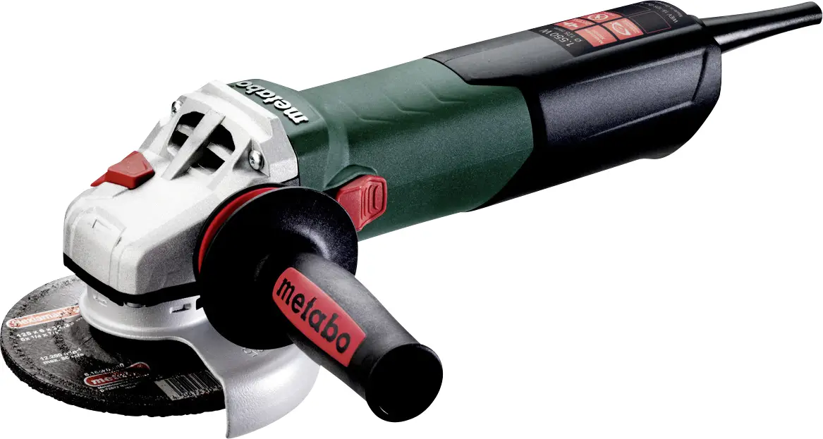 Угловая шлифовальная машина Metabo WEV 15-125 Quick 600468000 мощностью 1550 Вт.