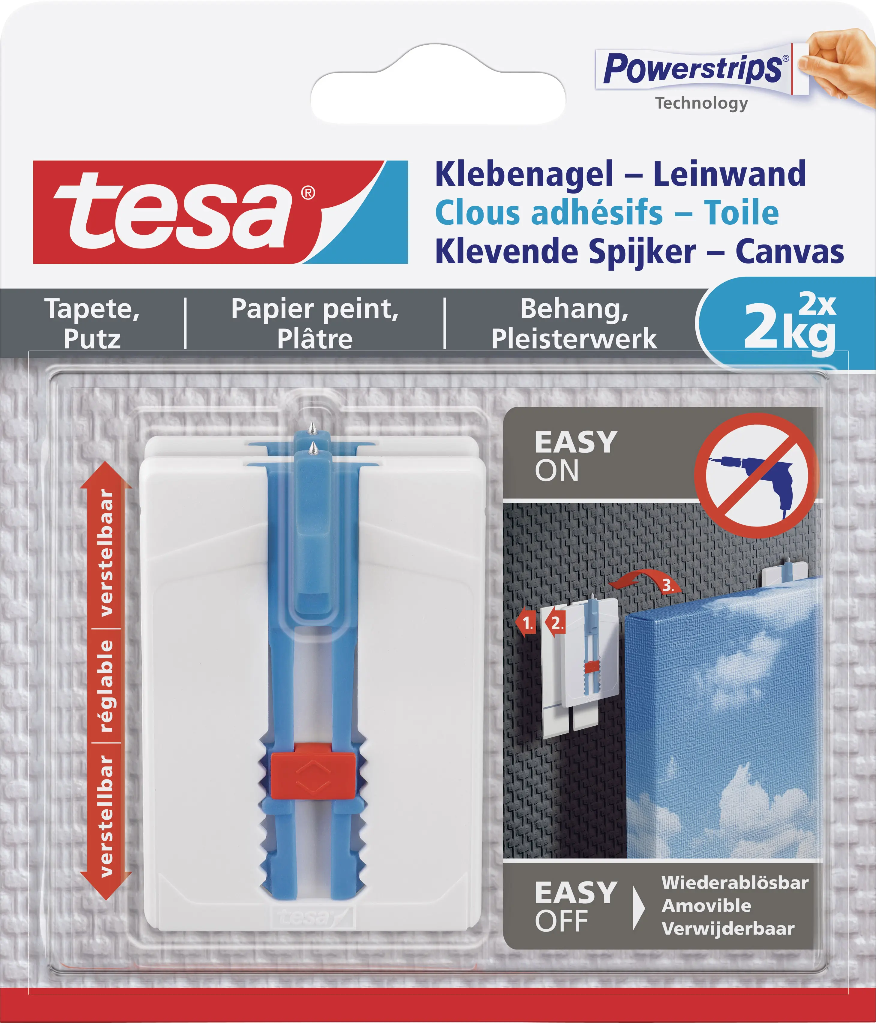 tesa 77779 клейкий гачок 77779-00000-00 2 шт.