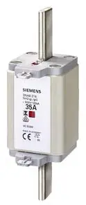 Siemens 3NA6260 Сетевой предохранитель Совместимые предохранители типоразмера 000–4 Размер предохранителя = 2400 А, 500 В 3 шт.