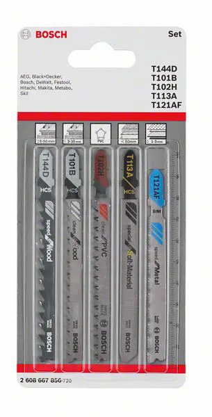 Полотно для лобзика Bosch Accessories 2608667856 2608667856 5 шт.