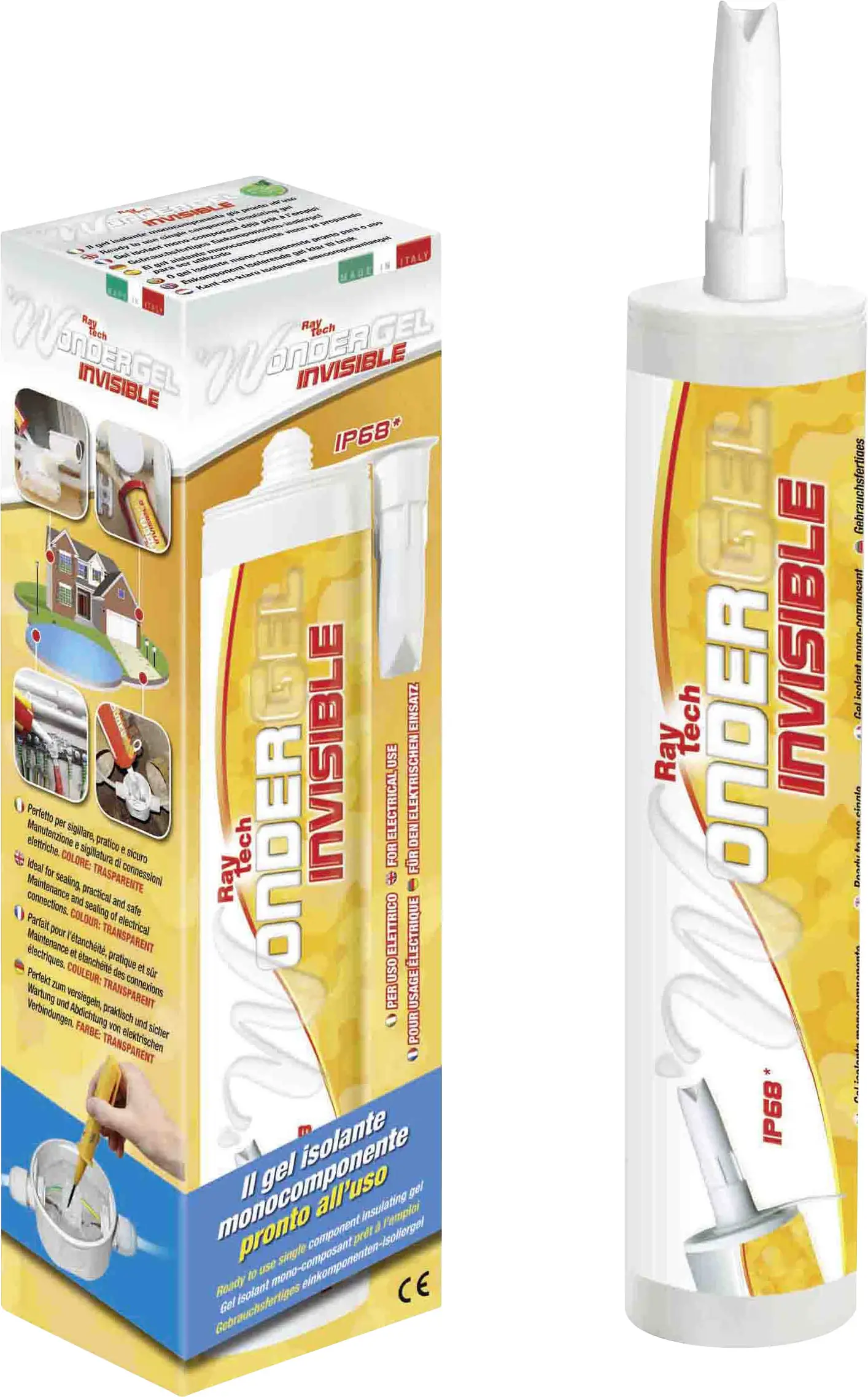 Гель-лак Raytech WONDER GEL INVISIBLE 84075, 280 мл