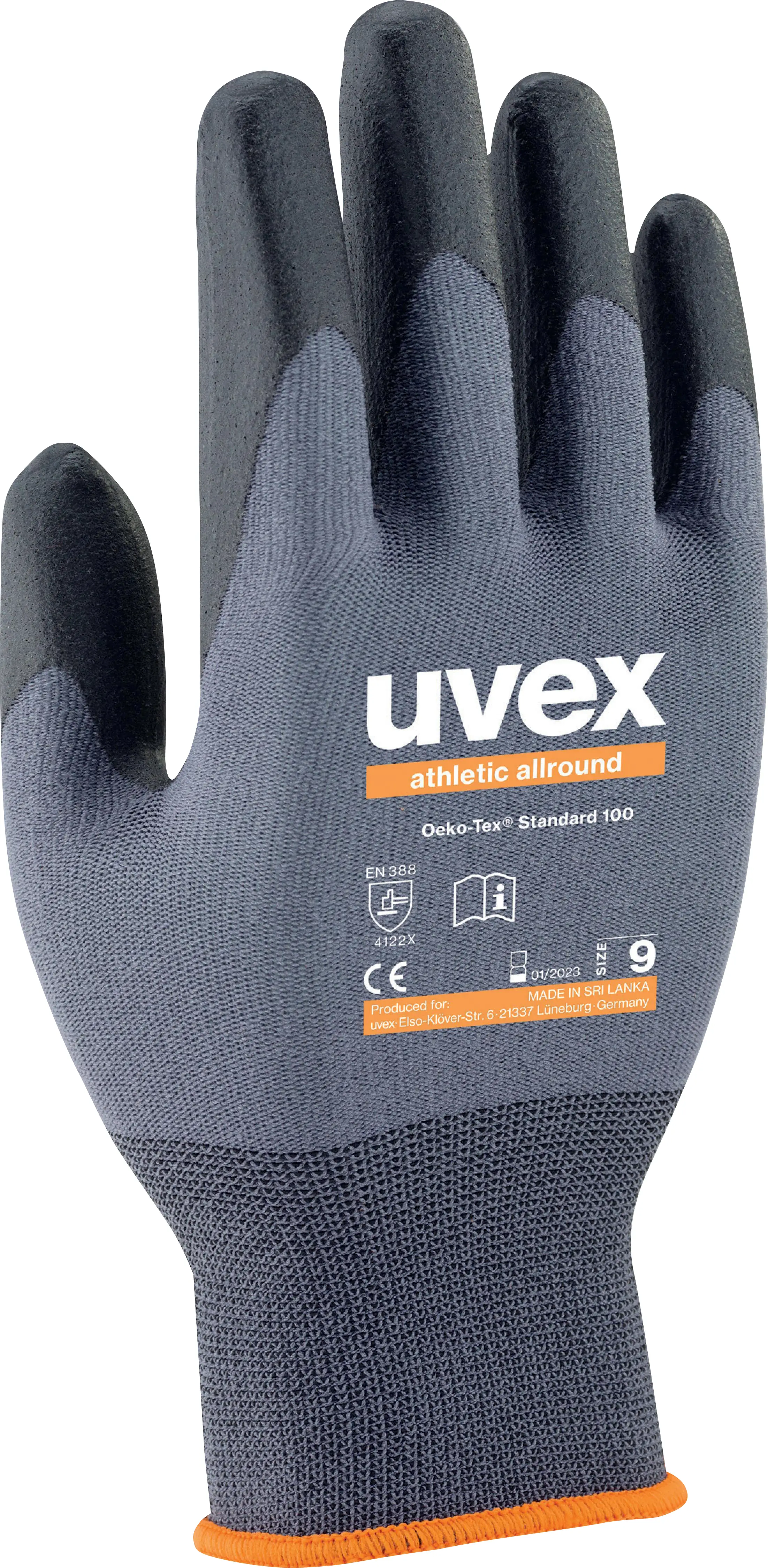 uvex 6002810 6038 Монтажные перчатки Размер перчаток: 10 EN 388:2016 1 пара(и)