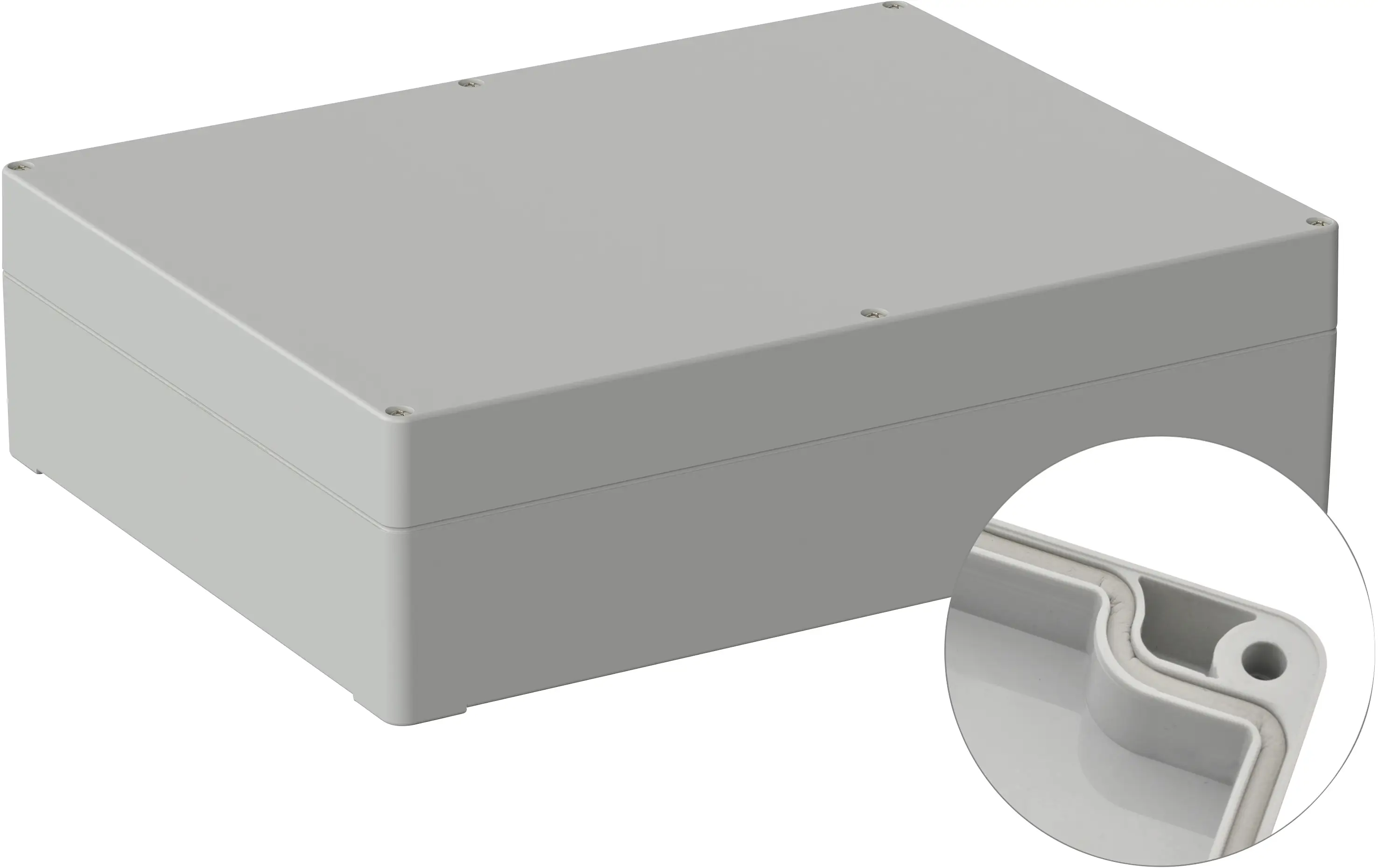 TRU COMPONENTS TC-9065572 Внешний корпус 300 x 230 x 85 поликарбонат серо-белый (Ral 7035) 1 шт.