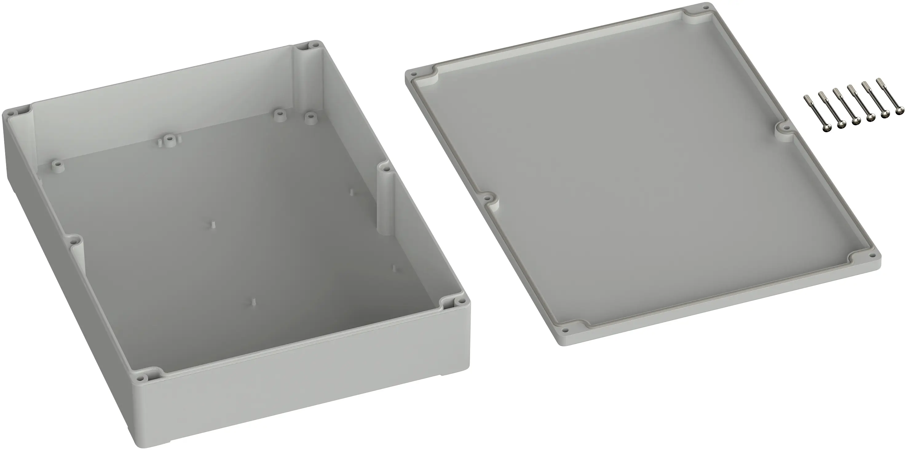 TRU COMPONENTS TC-9065572 Внешний корпус 300 x 230 x 85 поликарбонат серо-белый (Ral 7035) 1 шт.
