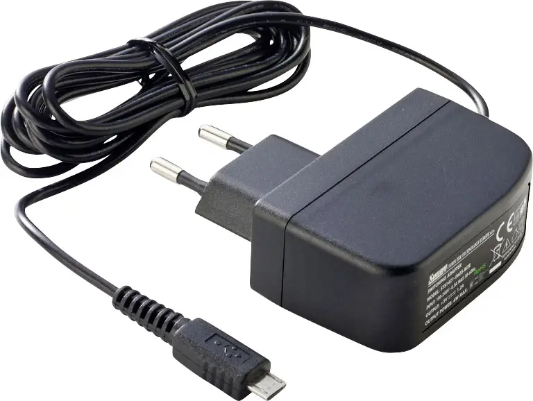 Блок питания постоянного напряжения Dehner Elektronik SYS 1638-0605-W2E micro USB 1,2 А 6 Вт