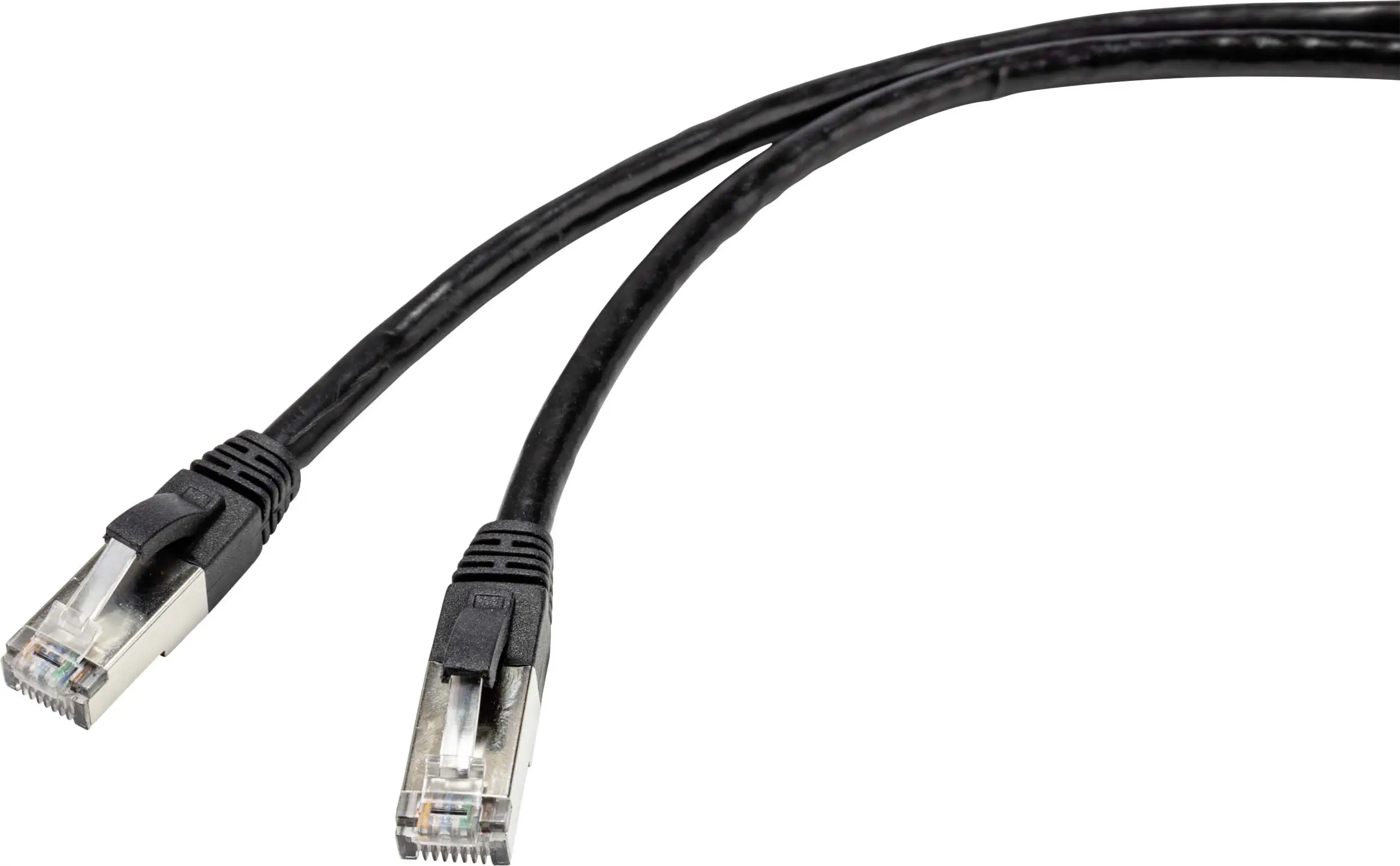 Сетевой кабель RJ45 RJ45 Renkforce RF-4538206 CAT 6a S/FTP 75,00 м черный