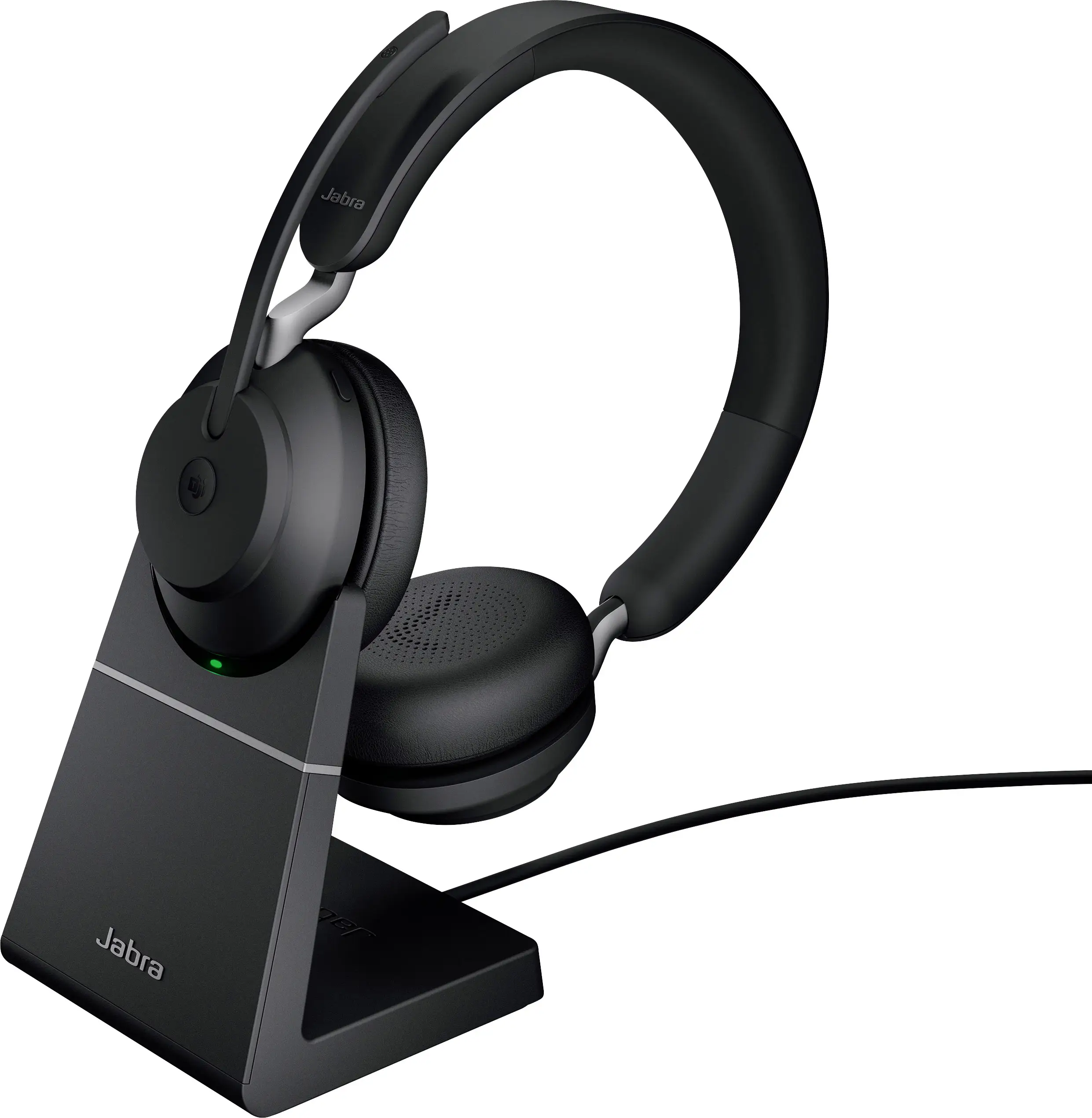Jabra Evolve2 65 MS Накладні Bluetooth-стерео навушники Чорний Регулятор гучності, індикатор заряду батареї, вимкнення мікрофона