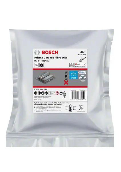 Набор принадлежностей Bosch 2608621791: фибровый диск, диаметр 115 мм, зернистость = 36, 25 шт.