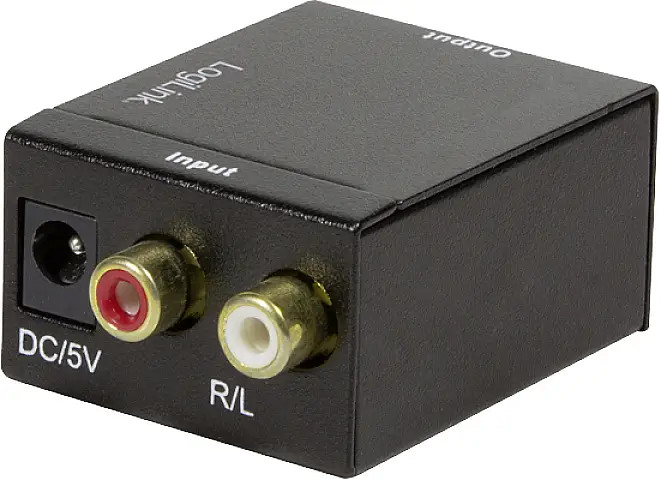 Аудиоадаптер LogiLink CA0102, Toslink/оптический, RCA/Cinch, 0 м