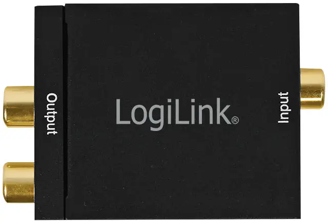 Аудиоадаптер LogiLink CA0102, Toslink/оптический, RCA/Cinch, 0 м