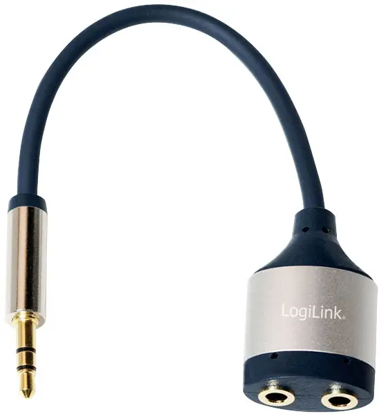 Аудиоадаптер LogiLink, кабель CA1100, разъем, 0,18 м