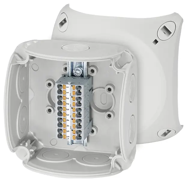 Монтажная коробка Hensel DK 0202 P 62000294, 93 мм x 93 мм x 62 мм, 1 шт.