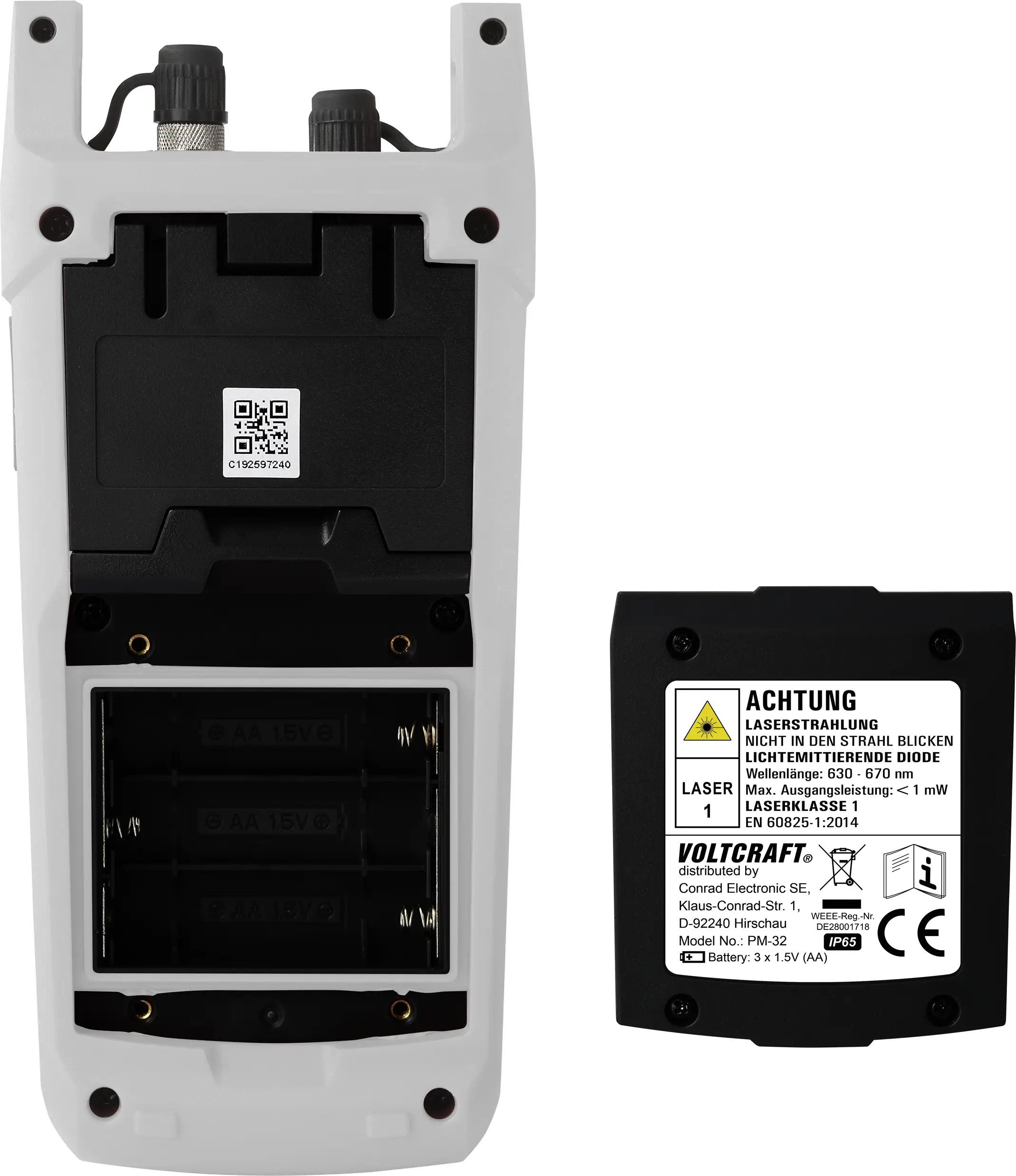 VOLTCRAFT PM-32 VC-11499080 Тестер оптоволоконного кабеля