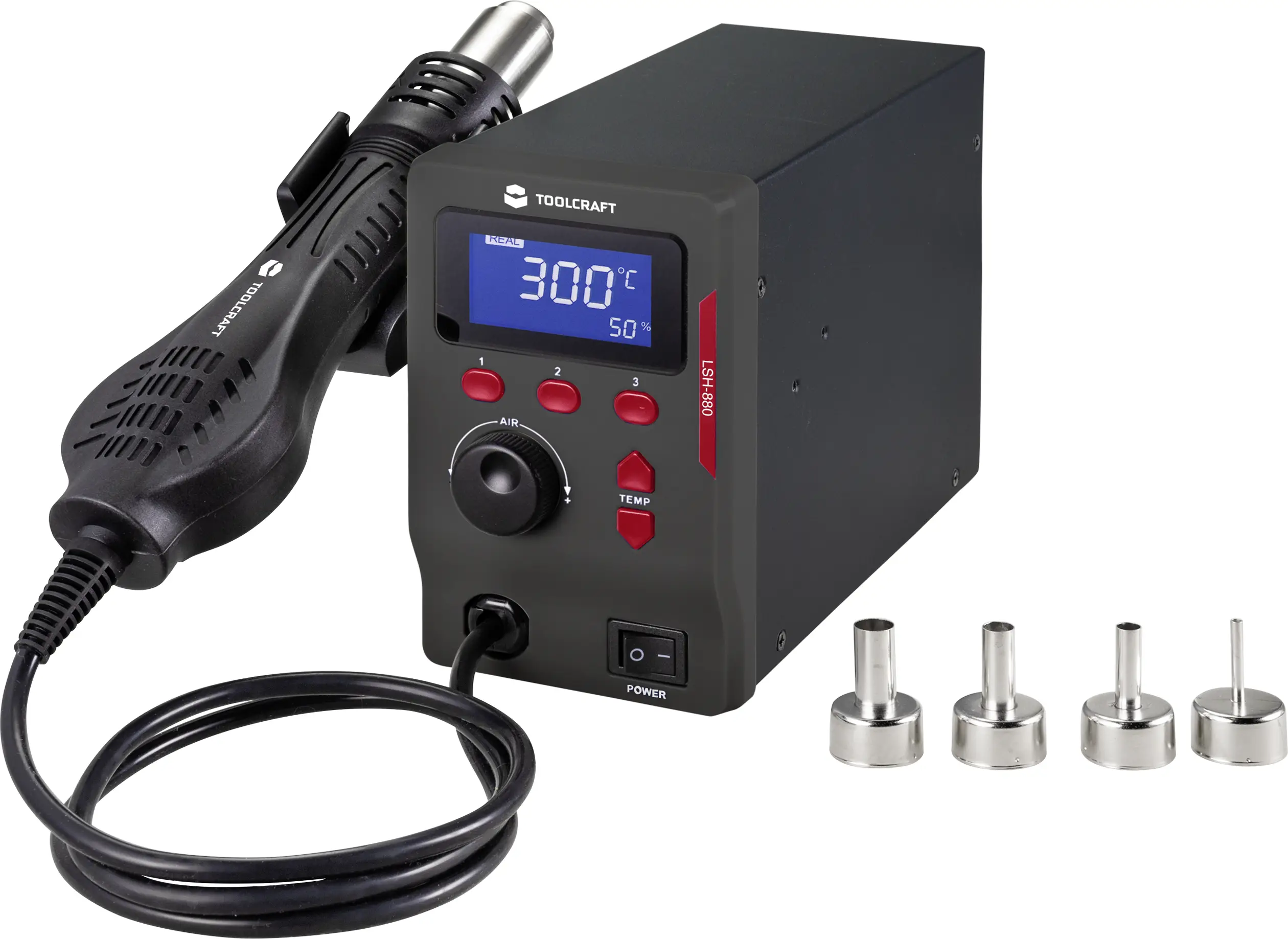 Станция горячего воздуха TOOLCRAFT LSH-880 TO-6904818 800 Вт 100 - 500 °C