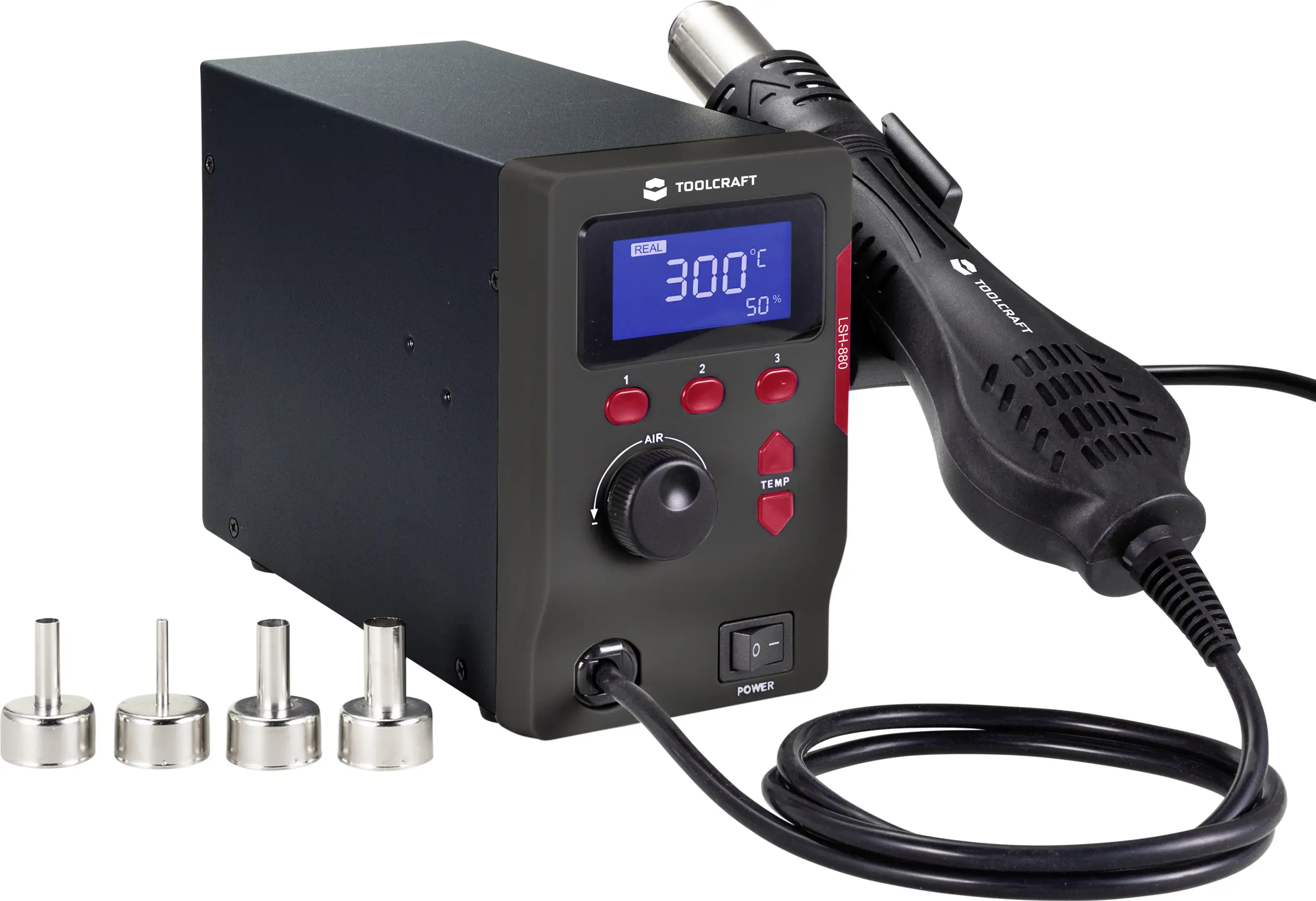 Станция горячего воздуха TOOLCRAFT LSH-880 TO-6904818 800 Вт 100 - 500 °C