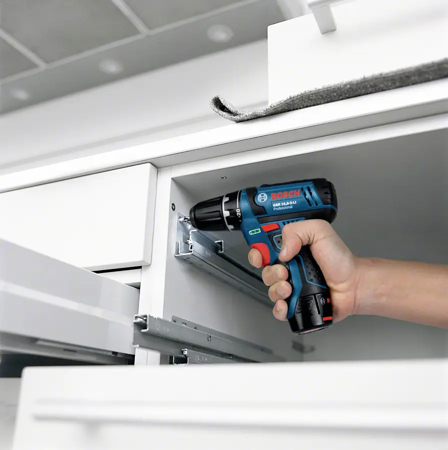 Акумуляторний ударний дриль Bosch Professional GSB 12V-15, 2 швидкості, з 2 акумуляторами
