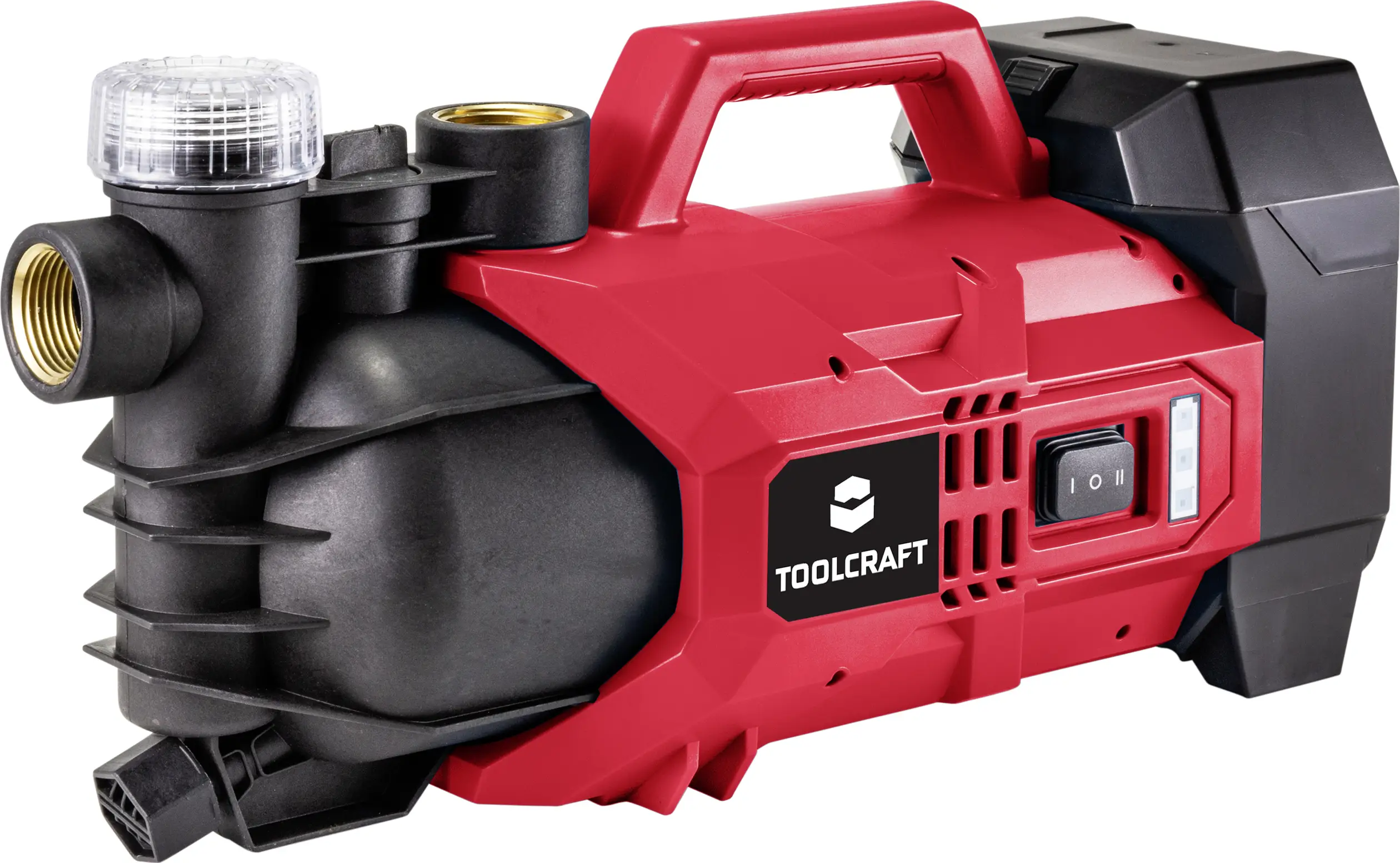 Аккумуляторный садовый насос TOOLCRAFT GPG-L118 / TAWB-200 производительностью 2800 л/ч, диаметр 22 м.