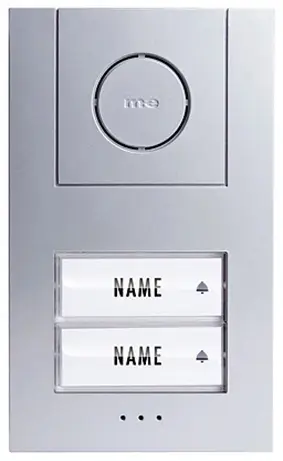 m-e modern-electronics Vistus AD ALU 4020 S Vistus Wired Intercom Complete Set Two-Family House Silver